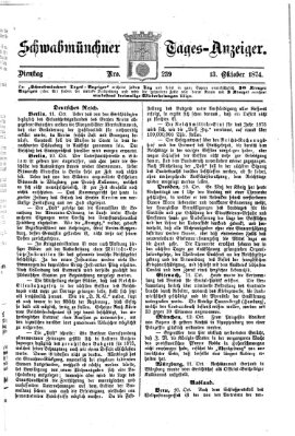 Schwabmünchner Tages-Anzeiger Dienstag 13. Oktober 1874