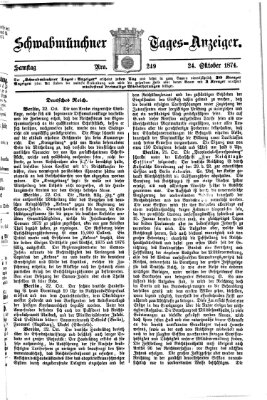 Schwabmünchner Tages-Anzeiger Samstag 24. Oktober 1874