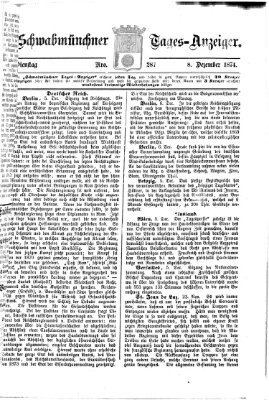 Schwabmünchner Tages-Anzeiger Dienstag 8. Dezember 1874