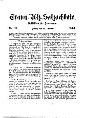 Traun-Alz-Salzachbote Freitag 13. Februar 1874