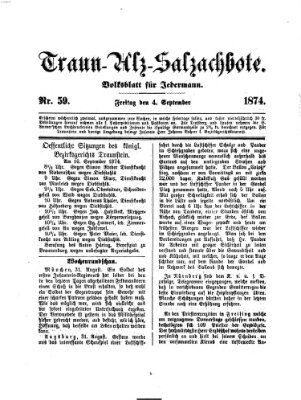 Traun-Alz-Salzachbote Freitag 4. September 1874