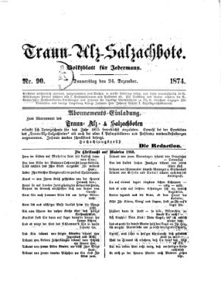 Traun-Alz-Salzachbote Donnerstag 24. Dezember 1874