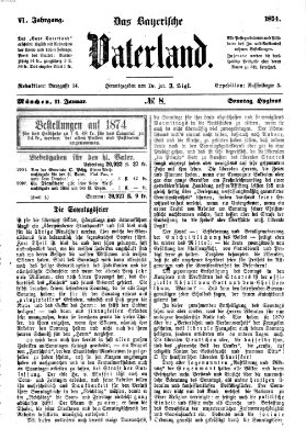 Das bayerische Vaterland Sonntag 11. Januar 1874