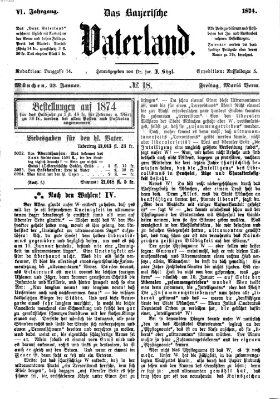 Das bayerische Vaterland Freitag 23. Januar 1874