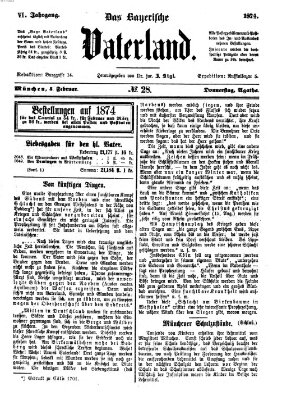 Das bayerische Vaterland Donnerstag 5. Februar 1874