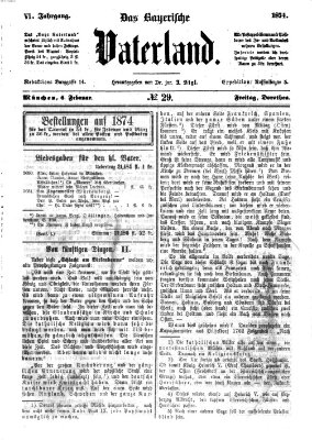 Das bayerische Vaterland Freitag 6. Februar 1874