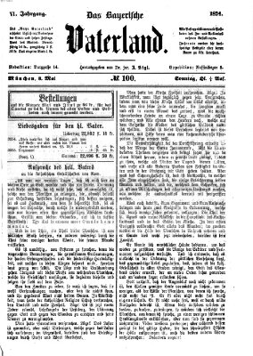 Das bayerische Vaterland Sonntag 3. Mai 1874