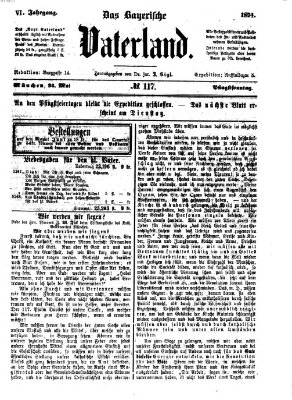 Das bayerische Vaterland Sonntag 24. Mai 1874