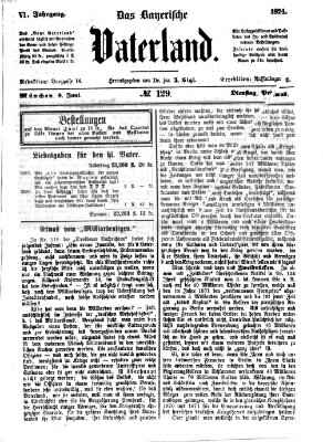 Das bayerische Vaterland Dienstag 9. Juni 1874