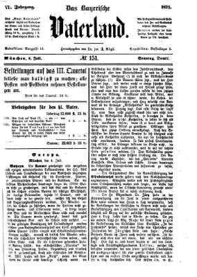 Das bayerische Vaterland Sonntag 5. Juli 1874