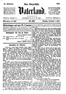 Das bayerische Vaterland Samstag 18. Juli 1874