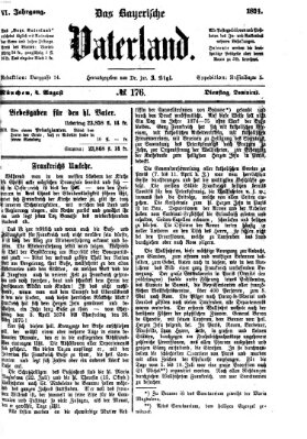 Das bayerische Vaterland Dienstag 4. August 1874