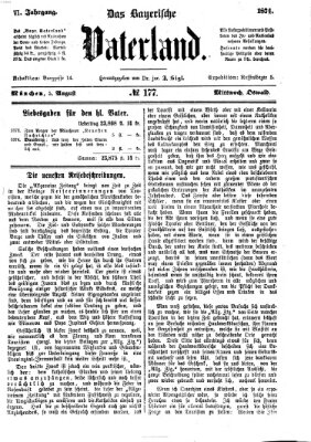 Das bayerische Vaterland Mittwoch 5. August 1874