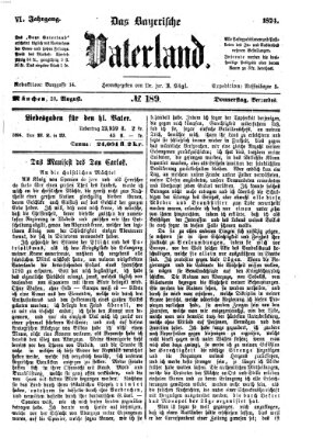 Das bayerische Vaterland Donnerstag 20. August 1874