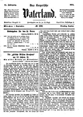 Das bayerische Vaterland Dienstag 1. September 1874