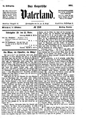 Das bayerische Vaterland Freitag 30. Oktober 1874