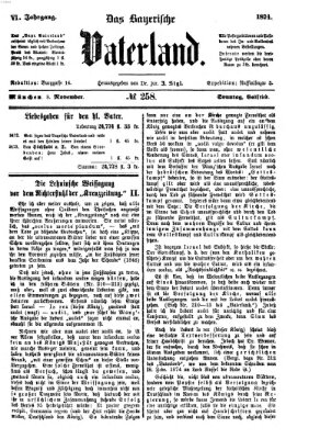 Das bayerische Vaterland Sonntag 8. November 1874