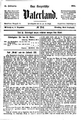 Das bayerische Vaterland Dienstag 8. Dezember 1874