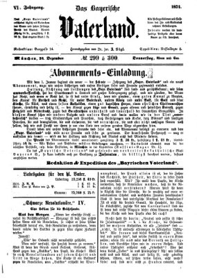 Das bayerische Vaterland Donnerstag 24. Dezember 1874