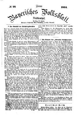 Neues bayerisches Volksblatt Freitag 23. Januar 1874
