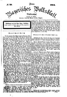 Neues bayerisches Volksblatt Freitag 30. Januar 1874