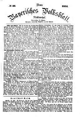 Neues bayerisches Volksblatt Donnerstag 26. Februar 1874