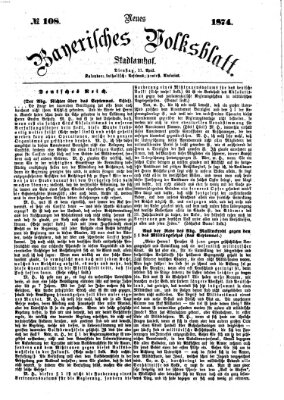 Neues bayerisches Volksblatt Dienstag 21. April 1874