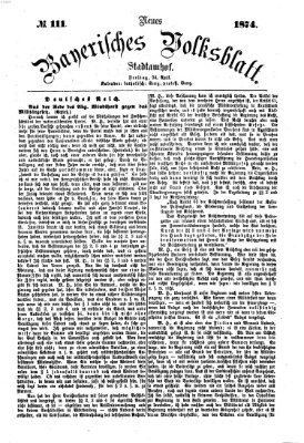 Neues bayerisches Volksblatt Freitag 24. April 1874