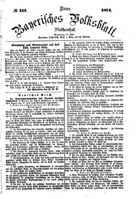 Neues bayerisches Volksblatt Sonntag 21. Juni 1874