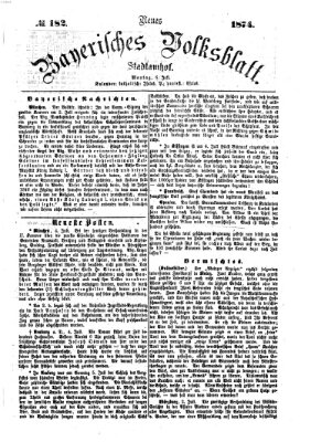 Neues bayerisches Volksblatt Montag 6. Juli 1874