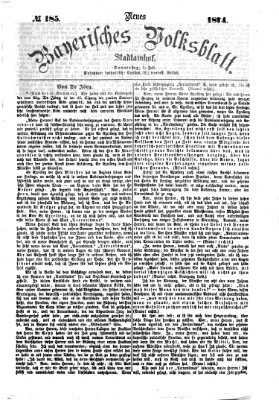 Neues bayerisches Volksblatt Donnerstag 9. Juli 1874