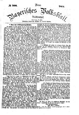 Neues bayerisches Volksblatt Freitag 24. Juli 1874