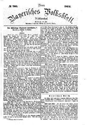 Neues bayerisches Volksblatt Mittwoch 29. Juli 1874