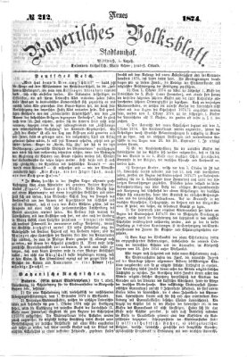 Neues bayerisches Volksblatt Mittwoch 5. August 1874