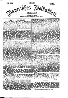 Neues bayerisches Volksblatt Sonntag 30. August 1874