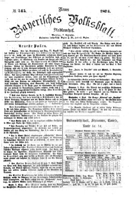 Neues bayerisches Volksblatt Montag 7. September 1874