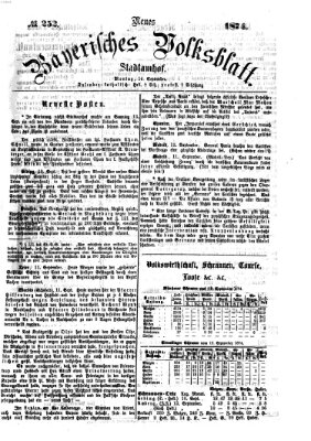 Neues bayerisches Volksblatt Montag 14. September 1874