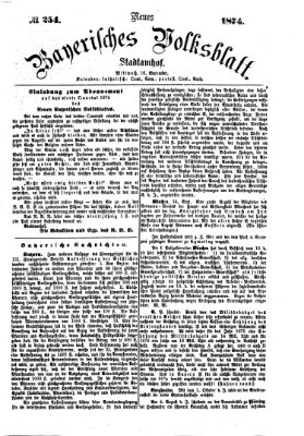 Neues bayerisches Volksblatt Mittwoch 16. September 1874