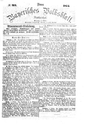 Neues bayerisches Volksblatt Montag 5. Oktober 1874