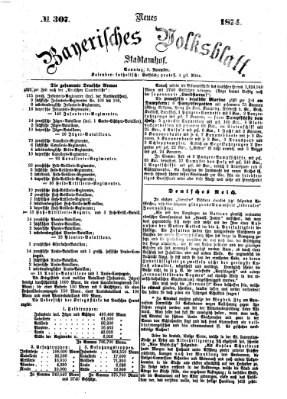 Neues bayerisches Volksblatt Sonntag 8. November 1874