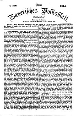 Neues bayerisches Volksblatt Sonntag 29. November 1874