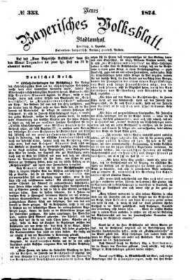 Neues bayerisches Volksblatt Freitag 4. Dezember 1874