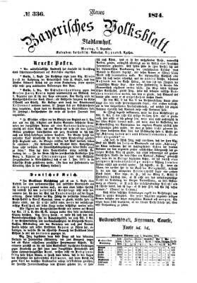 Neues bayerisches Volksblatt Montag 7. Dezember 1874