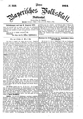 Neues bayerisches Volksblatt Donnerstag 24. Dezember 1874