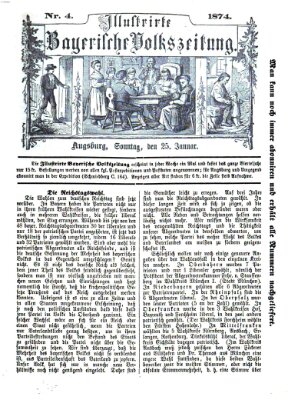 Illustrirte bayerische Volkszeitung Sonntag 25. Januar 1874