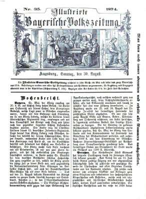 Illustrirte bayerische Volkszeitung Sonntag 30. August 1874