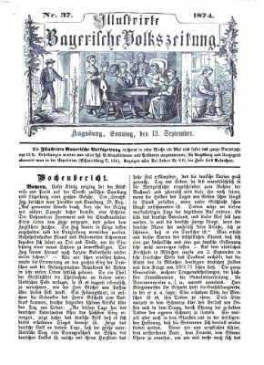 Illustrirte bayerische Volkszeitung Sonntag 13. September 1874