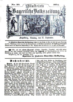 Illustrirte bayerische Volkszeitung Sonntag 27. September 1874