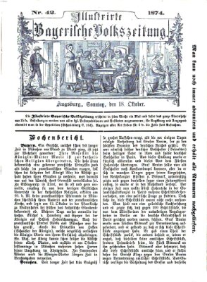 Illustrirte bayerische Volkszeitung Sonntag 18. Oktober 1874