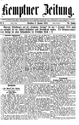 Kemptner Zeitung Samstag 3. Januar 1874